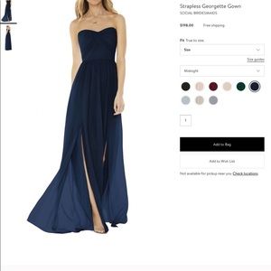 Social Bridesmades Georgette Dress